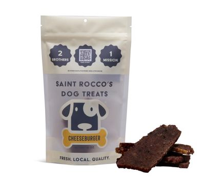 Saint Rocco&#39;s Cheeseburger Dog Treats 16oz Bag