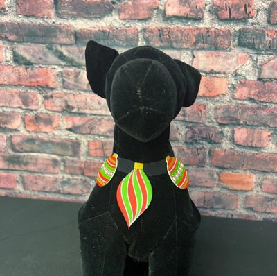 Felt Christmas Bulb Dog Neckband, Holiday Pet Accessory