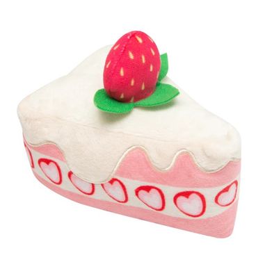 SnugArooz Piece of Cake Squeaky Plush Dog Toy 5in