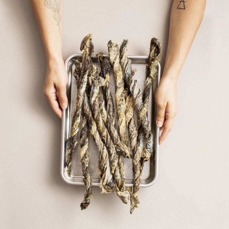 PolkaDog Codfish Skin Roll Dog &amp; Cat Treat