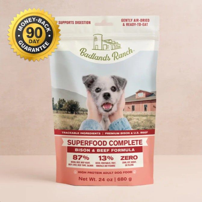 Badlands Ranch Superfood Complete Beef &amp; Bison Air-Dried Dog Food