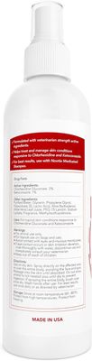 Nootie Medicated Pet Spray 8oz Spray Bottle, for Dogs & Cats, Sensitive Skin Chlorhexidine Spray, Allergy and Itch Relief