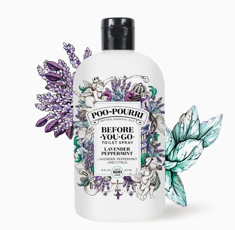 Poo Pourri Before You Go Lavender &amp; Peppermint Refill Bottle 16oz