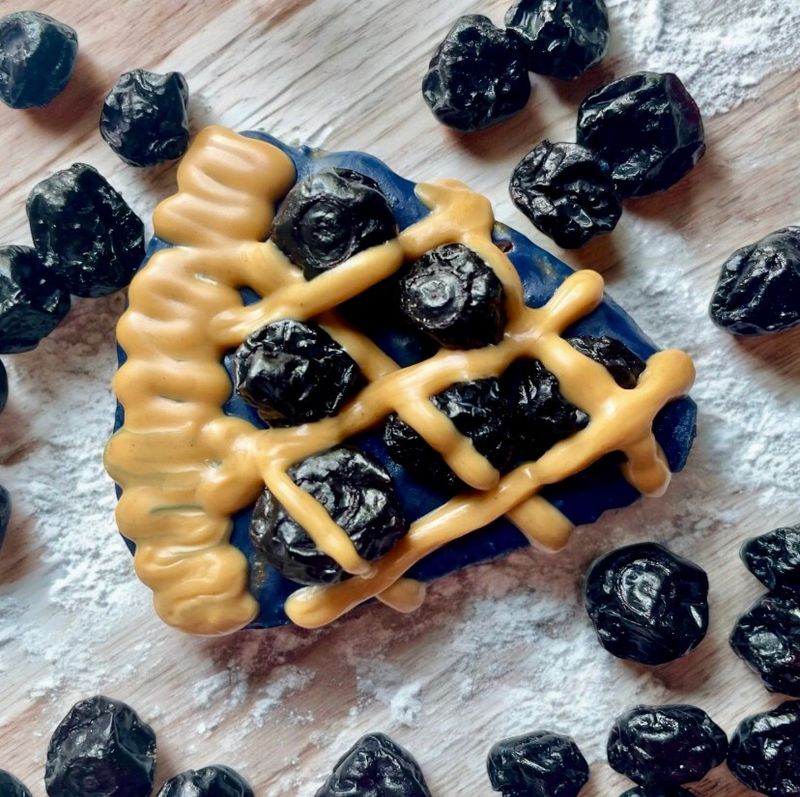Blueberry Pie Slice Dog Cookie Treat
