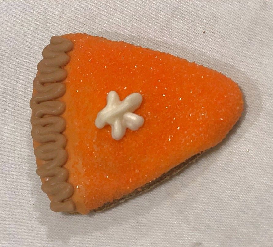 Pumpkin Pie Slice Dog Cookie Treat