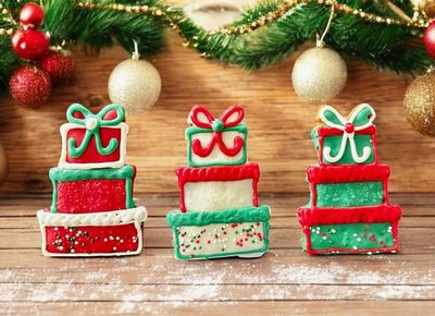 Stack O' Presents Small Dog Cookie Treat