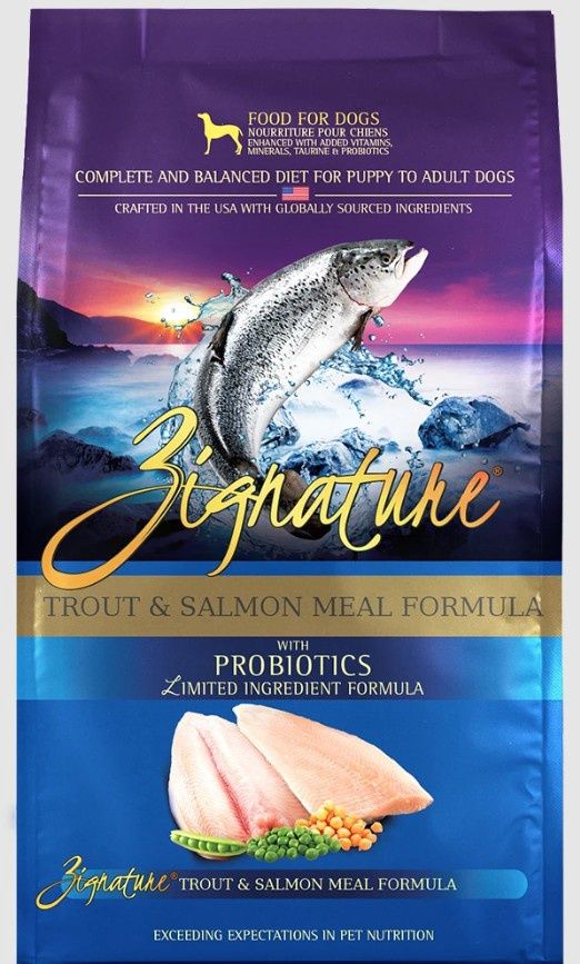 Zignature Trout &amp; Salmon Formula Grain-Free Small Bites Dry Dog Food