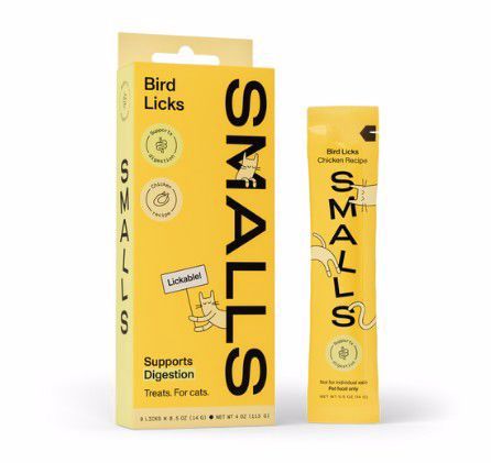 Smalls Chicken Bird Licks Cat Treats, Box of 8