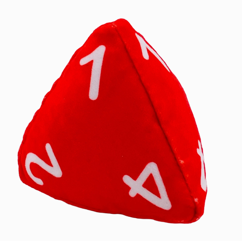 Feline Familiars Catnip D4 Plush Cat Toy, Red