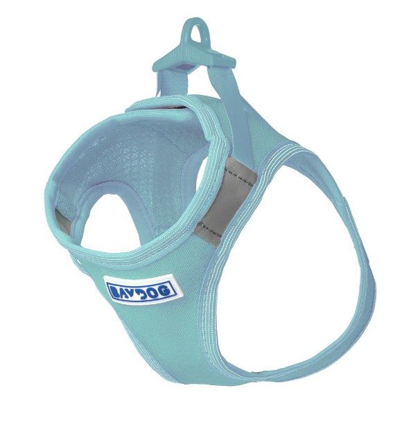 BayDog Liberty Bay Dog Harness, Buckle on Back Step-in Style, Color: Sea Foam, Size: XXS