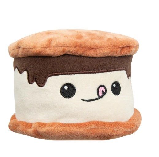 SnugArooz Summer the S'more Squeaky Plush Dog Toy 6.5in