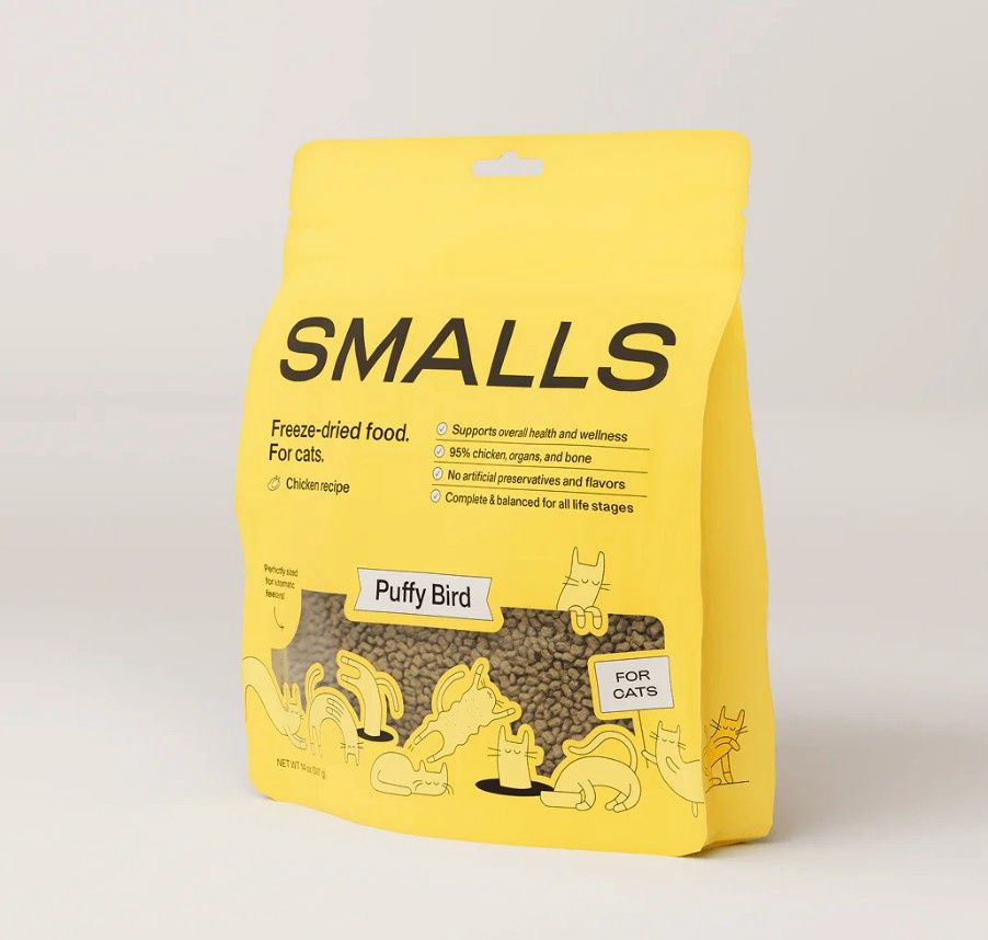Smalls Freeze-Dried Puffy Bird (Chicken) Cat Food