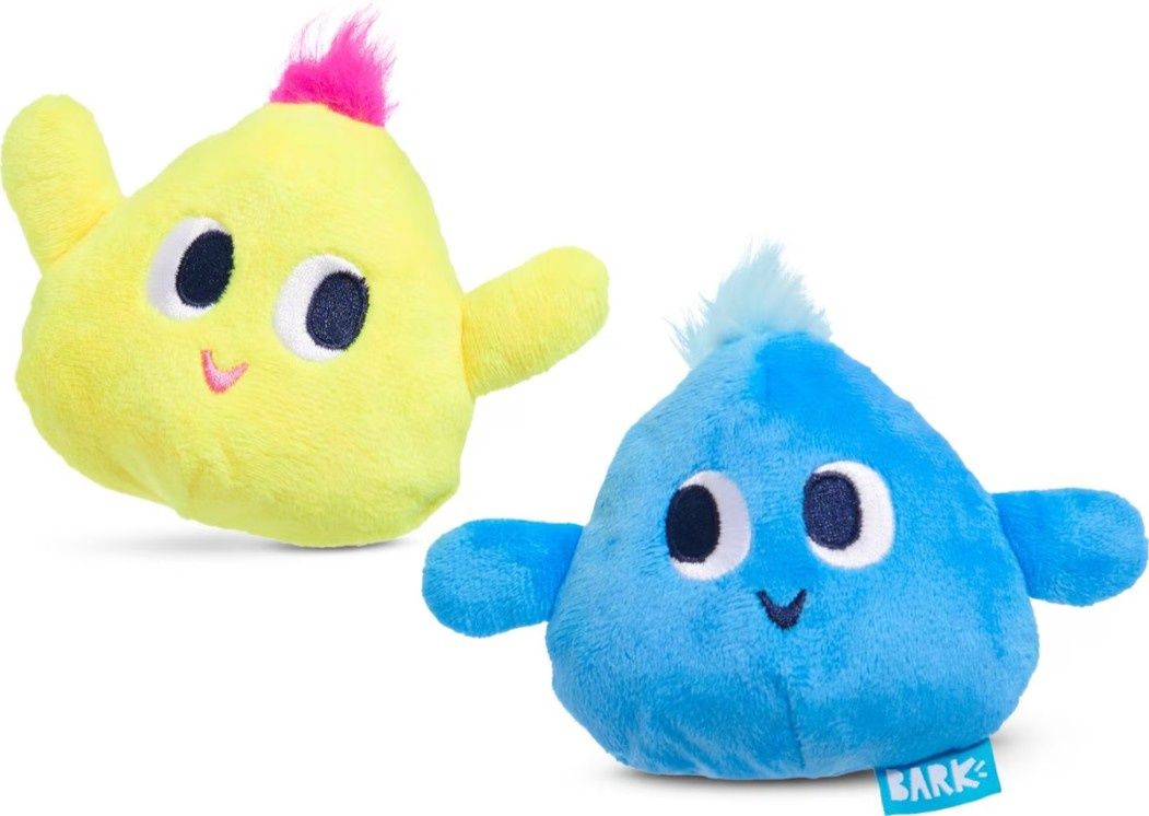 Bark Wobble &amp; Wubble Pals XS/Sm Squeaky Plush Dog Toy Set