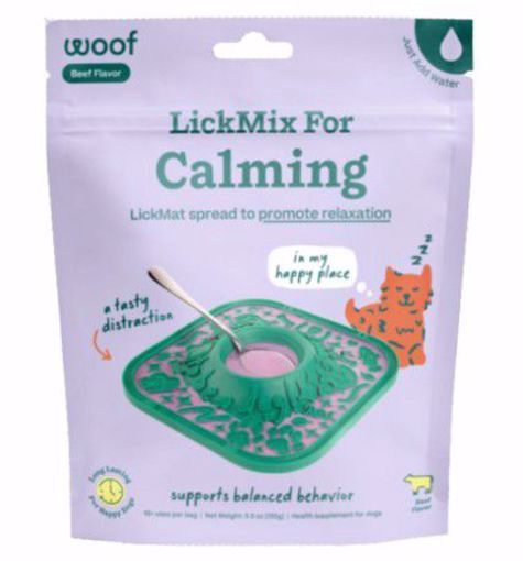 Woof LickMix Calming Lick Mat Dog Treat Spread