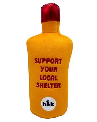 Huxley & Kent Dog Hairball Cinnamon Whiskey Plush Squeaky Dog Toy