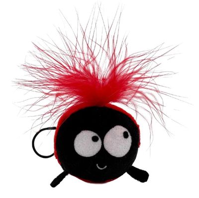 Huxley & Kent Cat Ladybug Flinger Plush Catnip Cat Toy with Feather