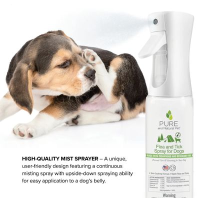 Pure &amp; Natural Dog Flea &amp; Tick Spray 10oz Bottle