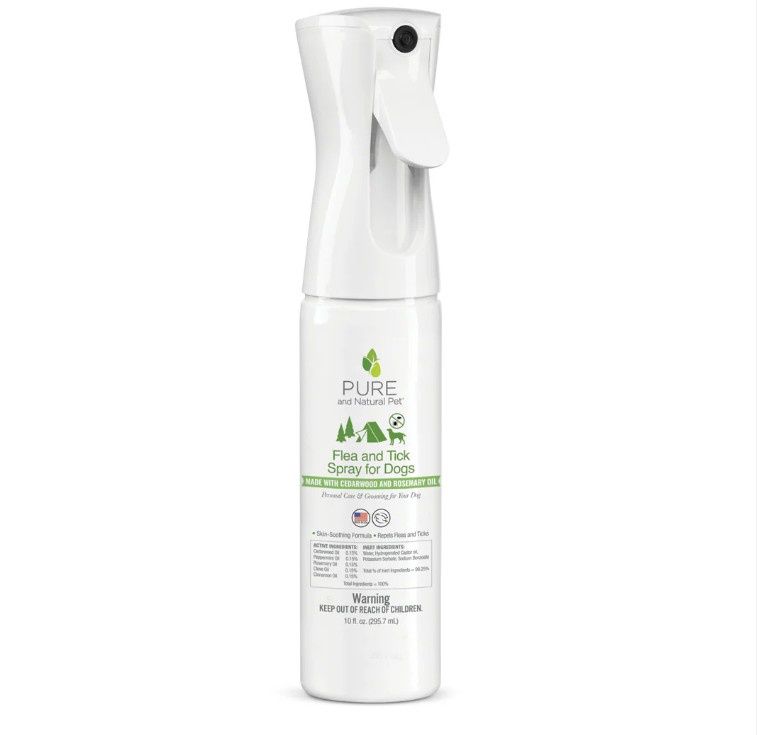 Pure &amp; Natural Dog Flea &amp; Tick Spray 10oz Bottle, Size: 10oz Spray Bottle