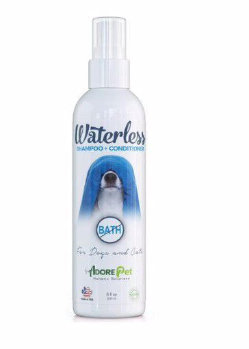 Adore Pet Waterless Shampoo + Conditioner Spray for Dogs &amp; Cats 8oz Bottle
