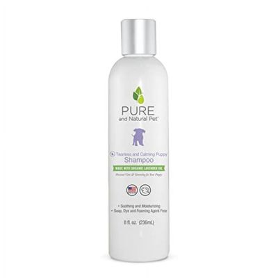 Pure & Natural Tearless and Calming Puppy Shampoo 8oz Bottle