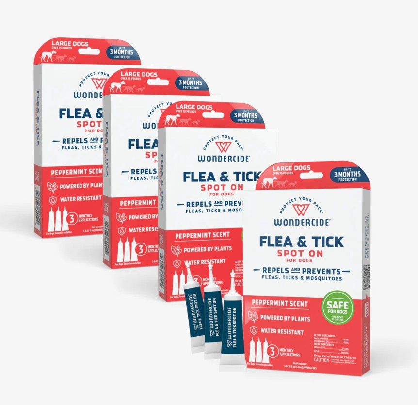Wondercide Flea &amp; Tick Spot On for Dogs with Natural Essential Oils