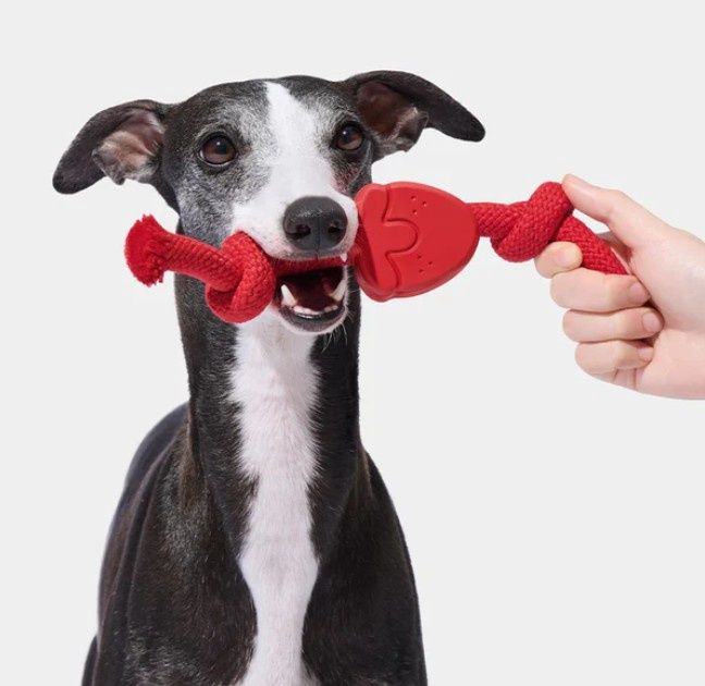 Vatreska Playful Charm Strawberry Knot Rope Dog Toy