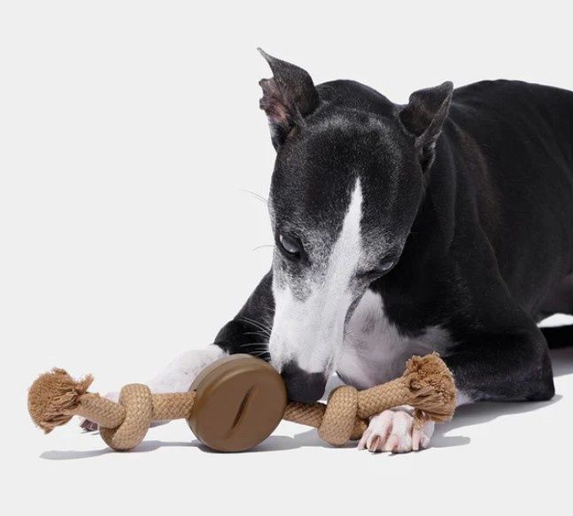 Vatreska Playful Charm Coffee Bean Knot Rope Dog Toy