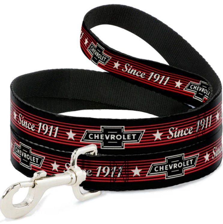 Buckle Down VINTAGE CHEVROLET SINCE 1911 Stripes Dog Leash 6ft Long