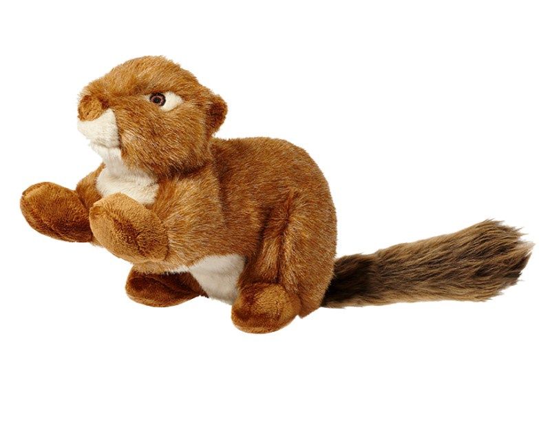 Fluff &amp; Tuff Red Squirrel No Squeaker Plush Dog Toy, 12in