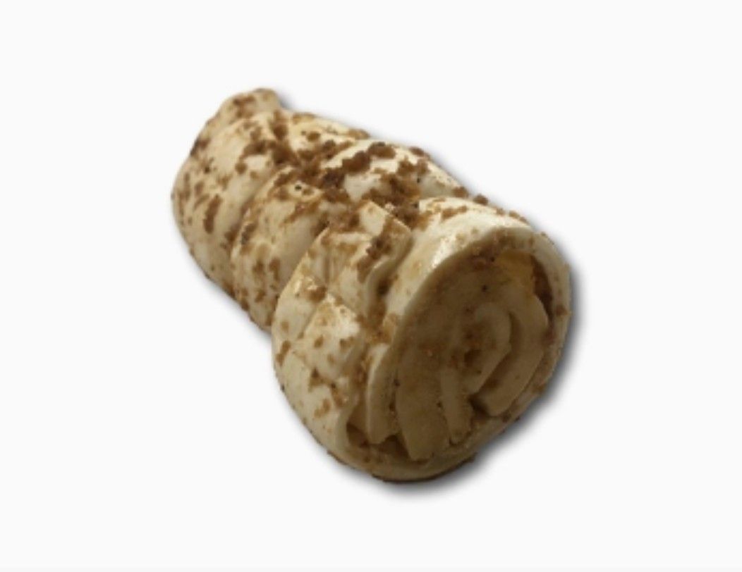 Beef Cheek Roll Bully Dusted 5-6in, All Natural Dog Chew Treat, Quantity: Each (1 Roll)