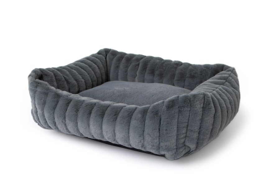 Petmate Lavender Scent Cuddler Bed Grey 26" x 22"