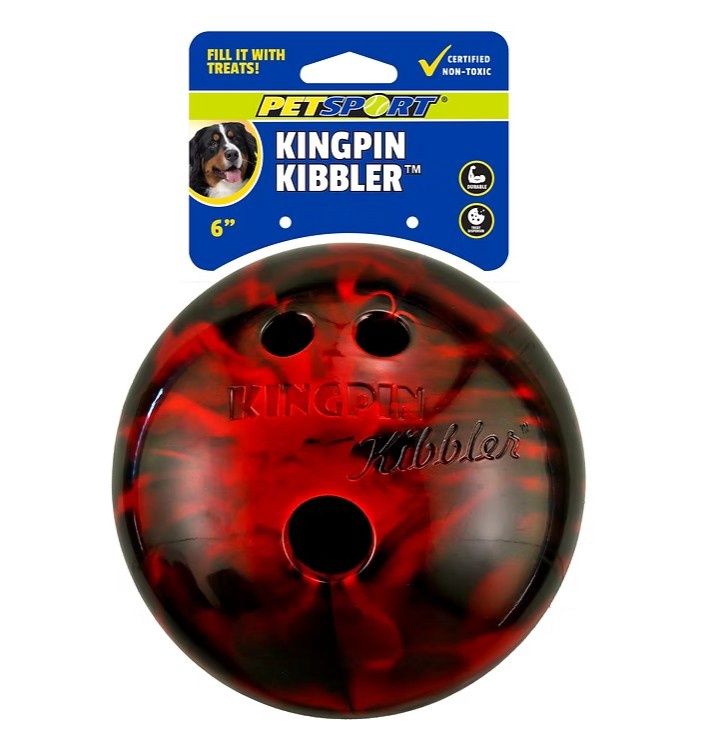 PetSport Kingpin Kibbler Treat Dispenser Dog Toy, Large