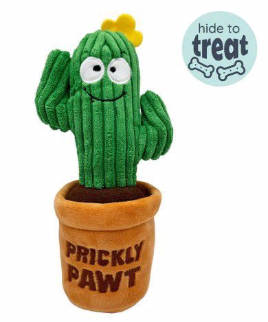 Huxley &amp; Kent Prickley Pawt Seek-n-Treat Plush Squeak Dog Toy