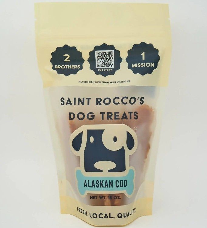 Saint Rocco's Alaskan Cod Dog Treats 16oz Bag