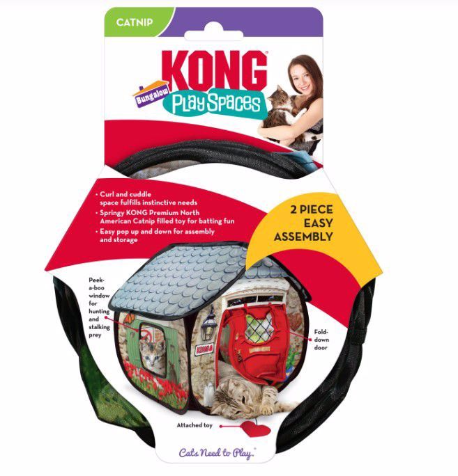 Kong Cat Play Spaces BUNGALOW Catnip Toy