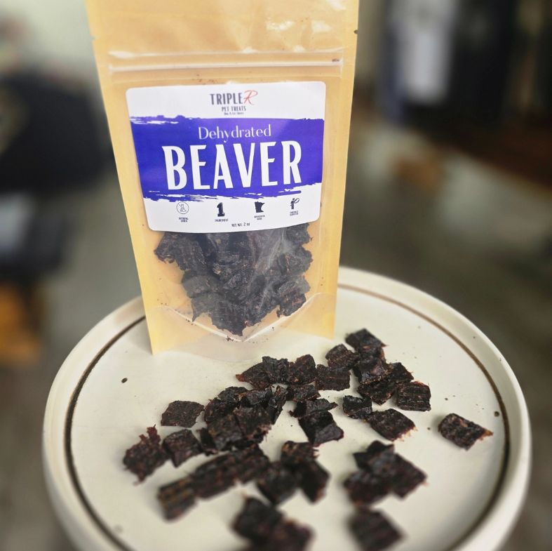 Triple R Pet Dehydrated Beaver Bits Pet Treats, Quantity: By the Ounce
