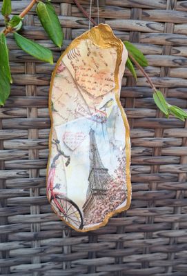 Anhänger Eifelturm mit Fahrradlenker