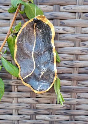 Anhänger schwarz-gold