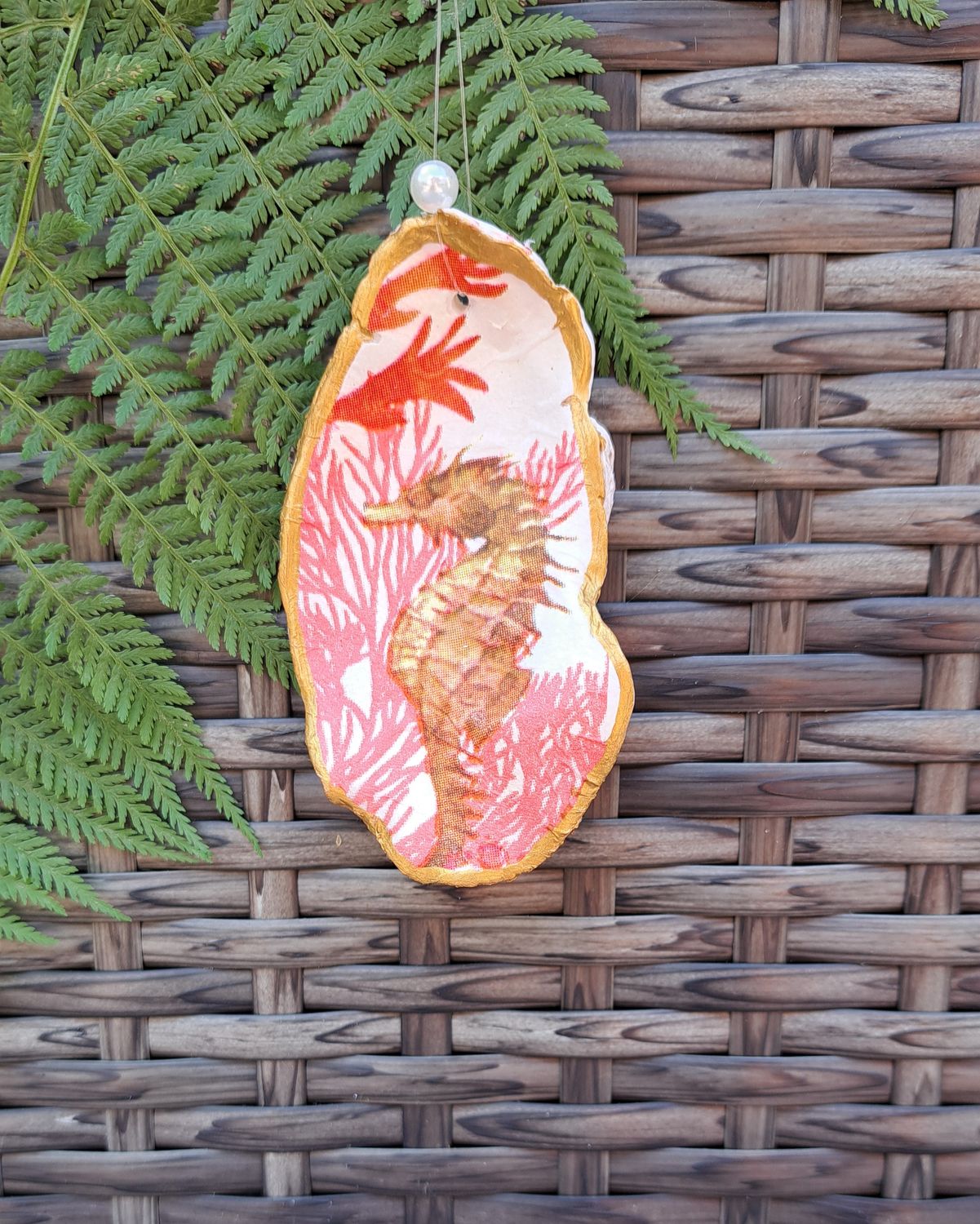 Anhänger Seepferd pink