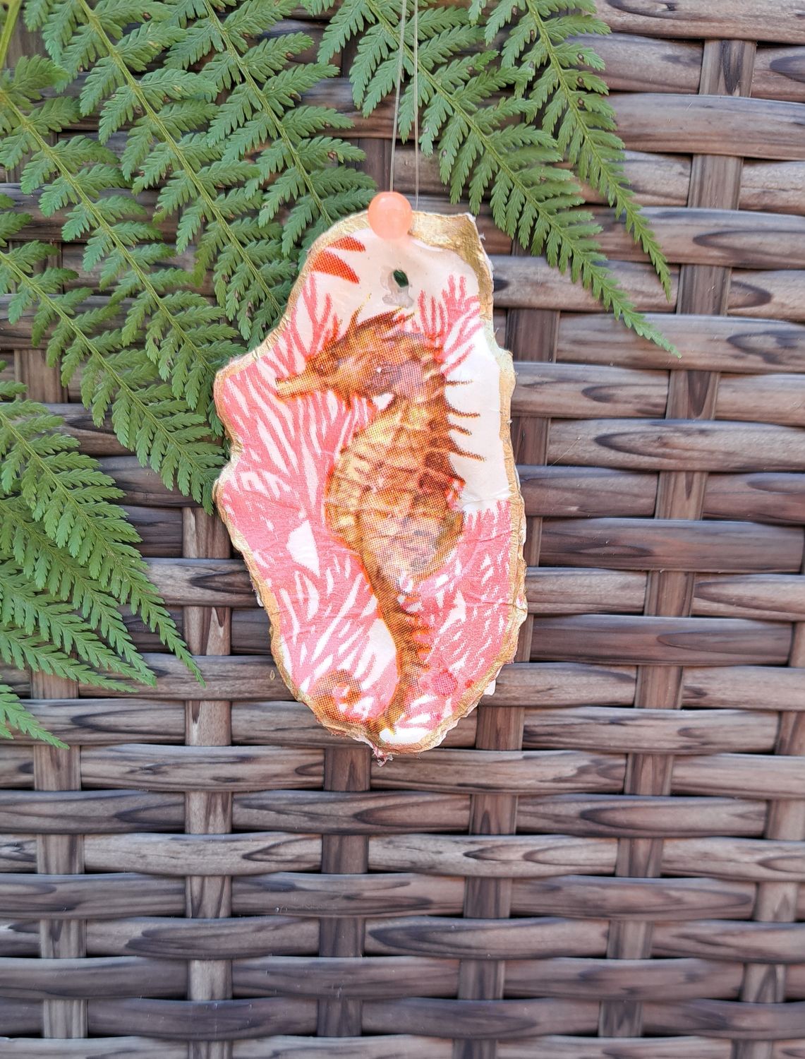 Anhänger Seepferd pink