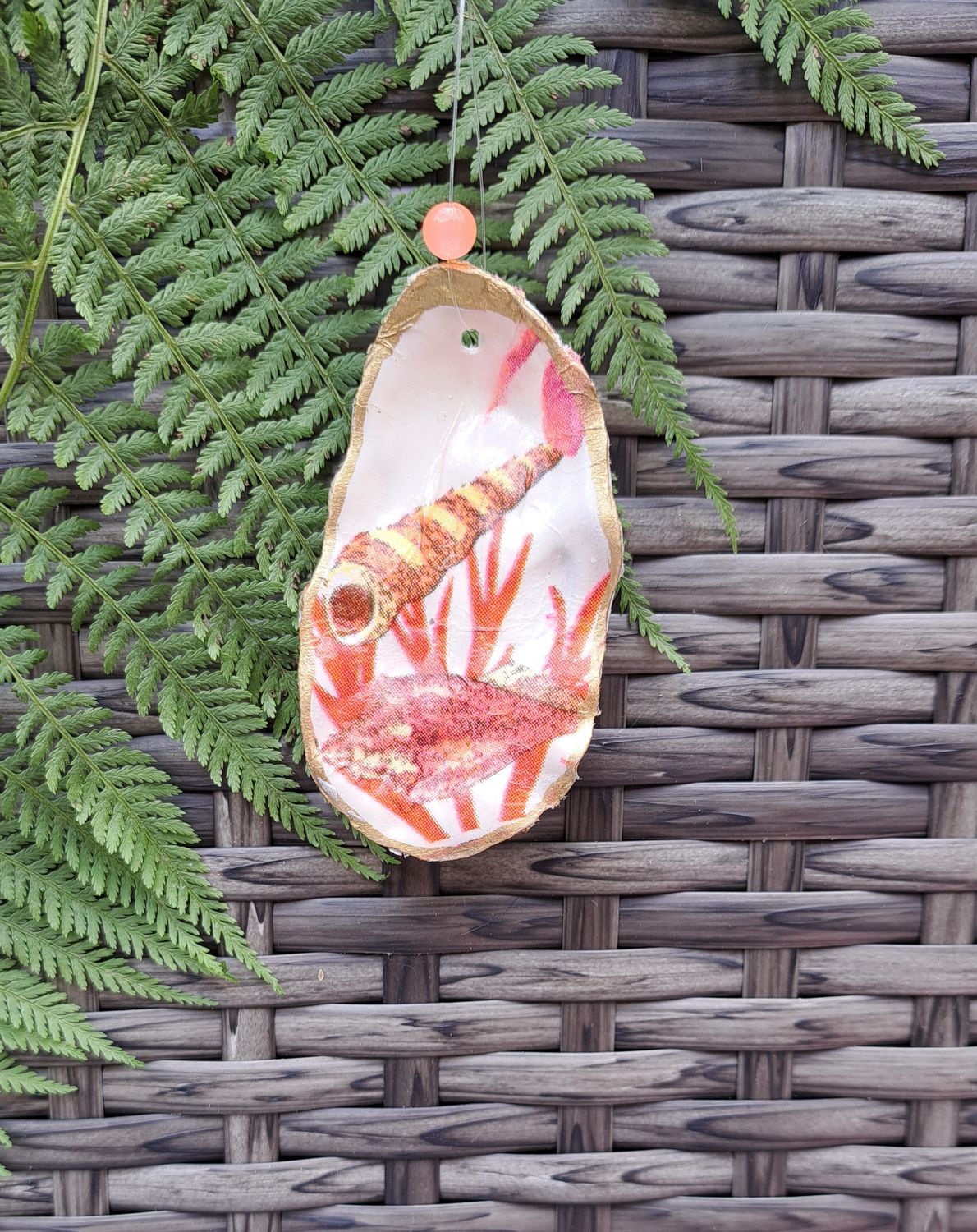 Anhänger Muscheln pink