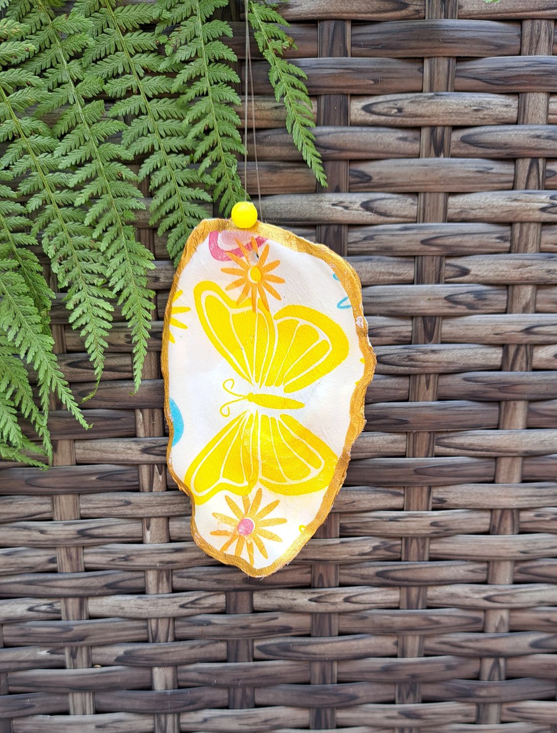 Anhänger Schmetterling gelb