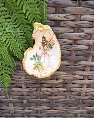 Anhänger Lilie mit Schmetterling