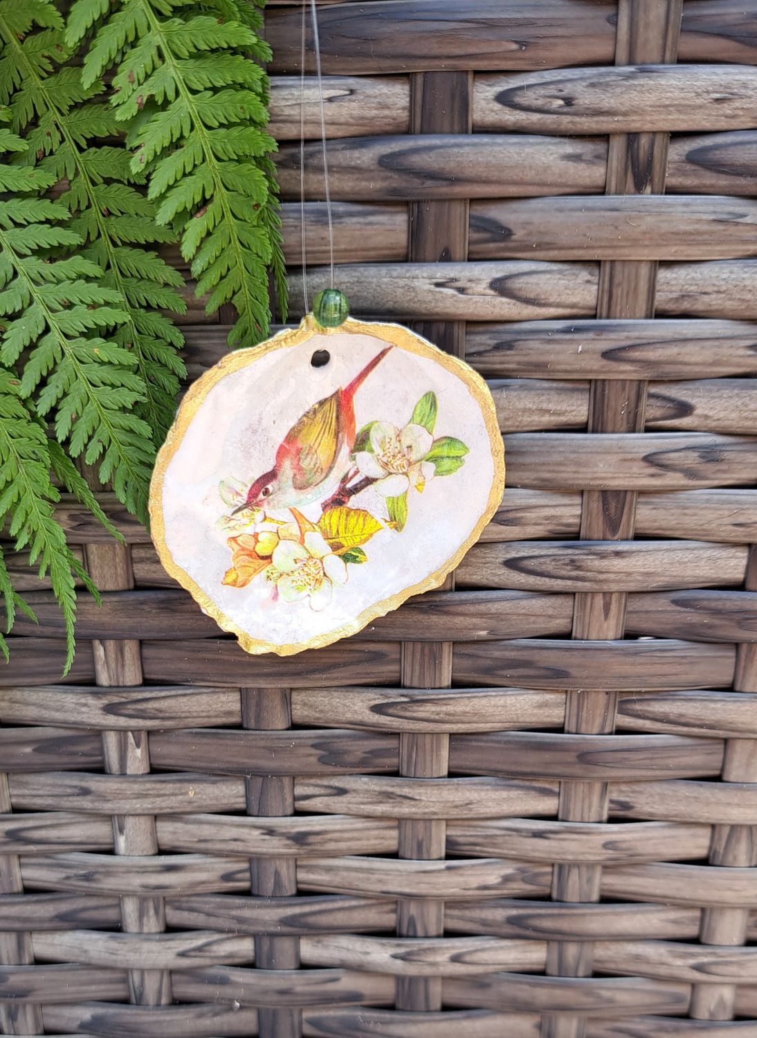Anhänger Kirschblüte mit Vogel