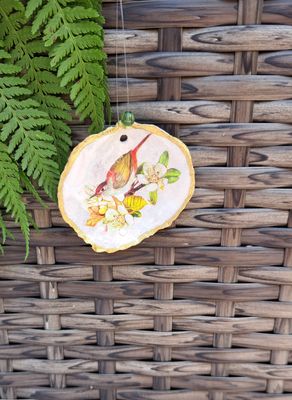 Anhänger Kirschblüte mit Vogel