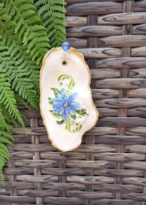 Anhänger Blume blau