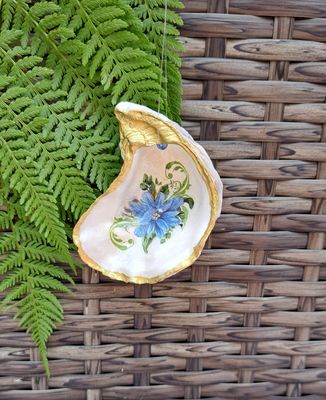 Anhänger Blume blau