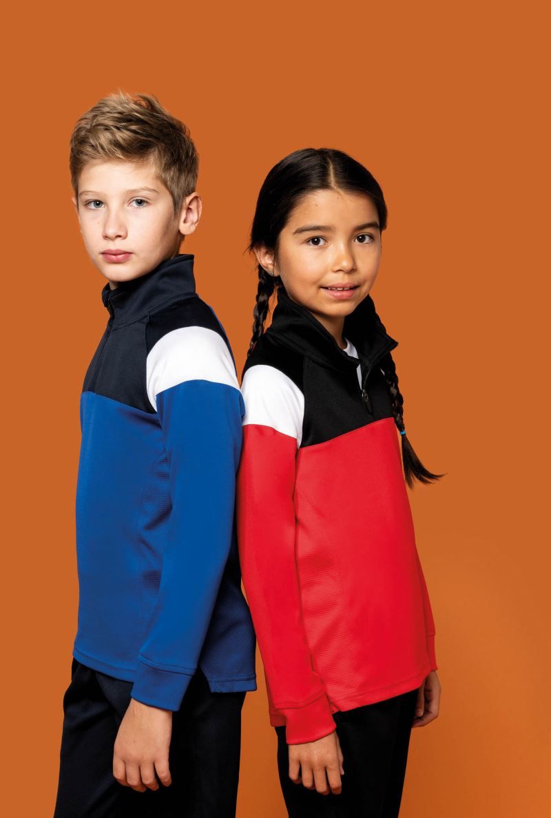Kariban ProAct Online Shop | Kinder Training Sweatshirt 1/4 Zip