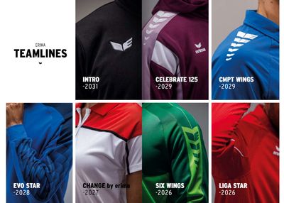 Erima Online Shop Serien