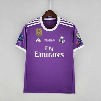 Ronaldo 2017 Purple shirt short sleeve with patches